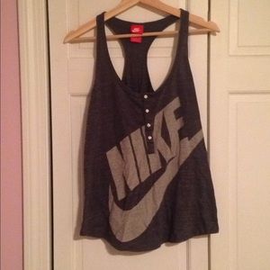 Gray Nike tank